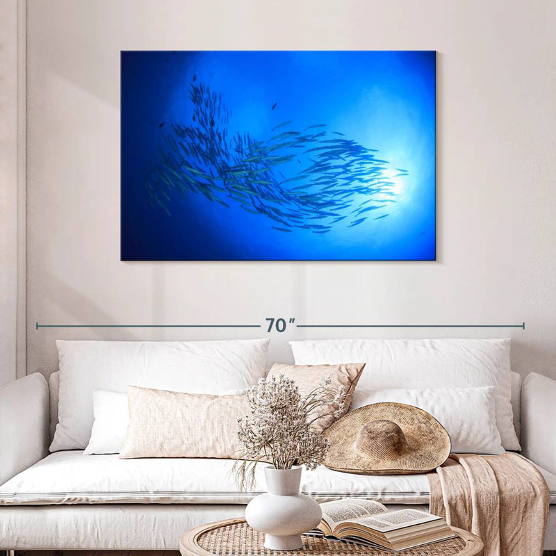 Aletra Sunrise Barracuda Fish, 30" H x 45" W