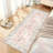 European-Inspired Floral Hallway Runner Rug with Non-Slip Rubber Backing, Machine Washable Polypropylene Accent Rug-858105909