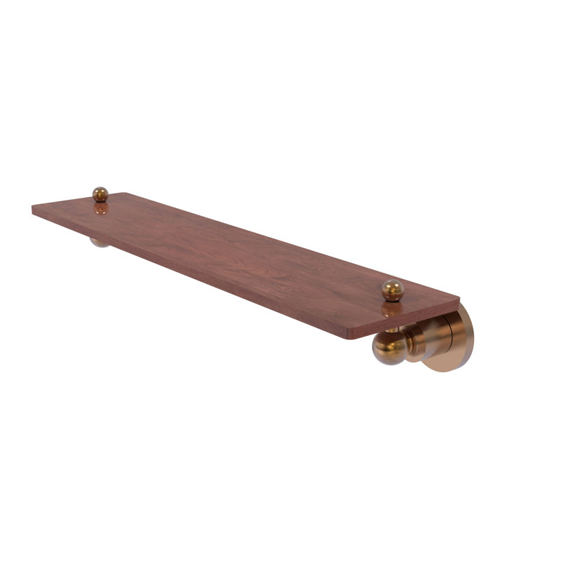 Lera Bracket Shelf, Brushed Bronze, 2.5" H x 22" W x 5" D