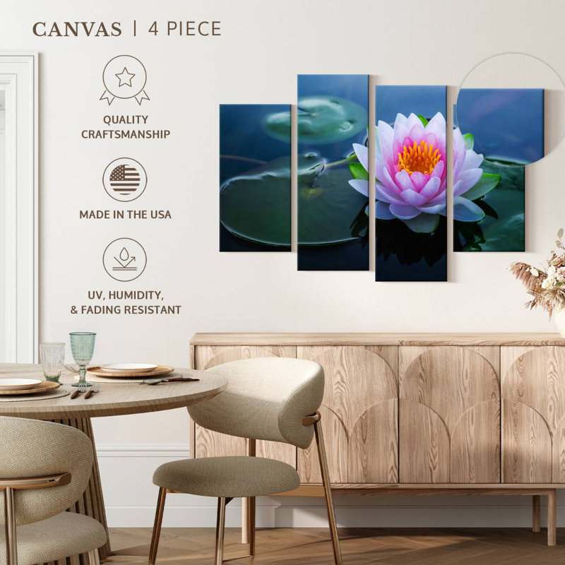 Harnek Delicate Lotus Flower, 22" H x 36" W