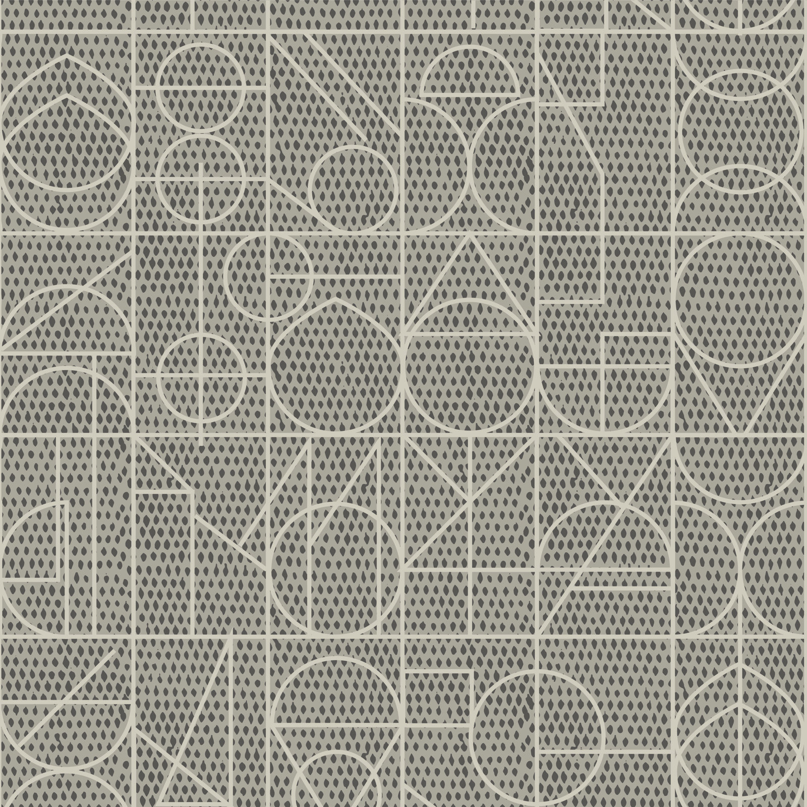 Geometric Peel & Stick Wallpaper Roll, Charcoal