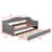 Upholstered Daybed Twin XL Size, Sofa Bed With LED Belt And Trundle, Linen Tufted Day Bed-835330807