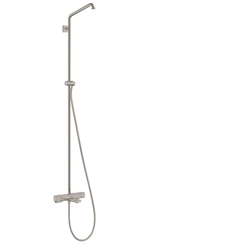 Robinet de douche thermostatique Croma E, Nickel brossé