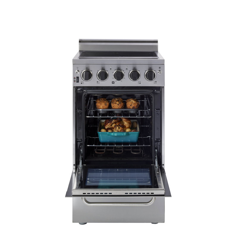 Prestige 20" Stainless Steel Freestanding Electric Range with Convection Oven
