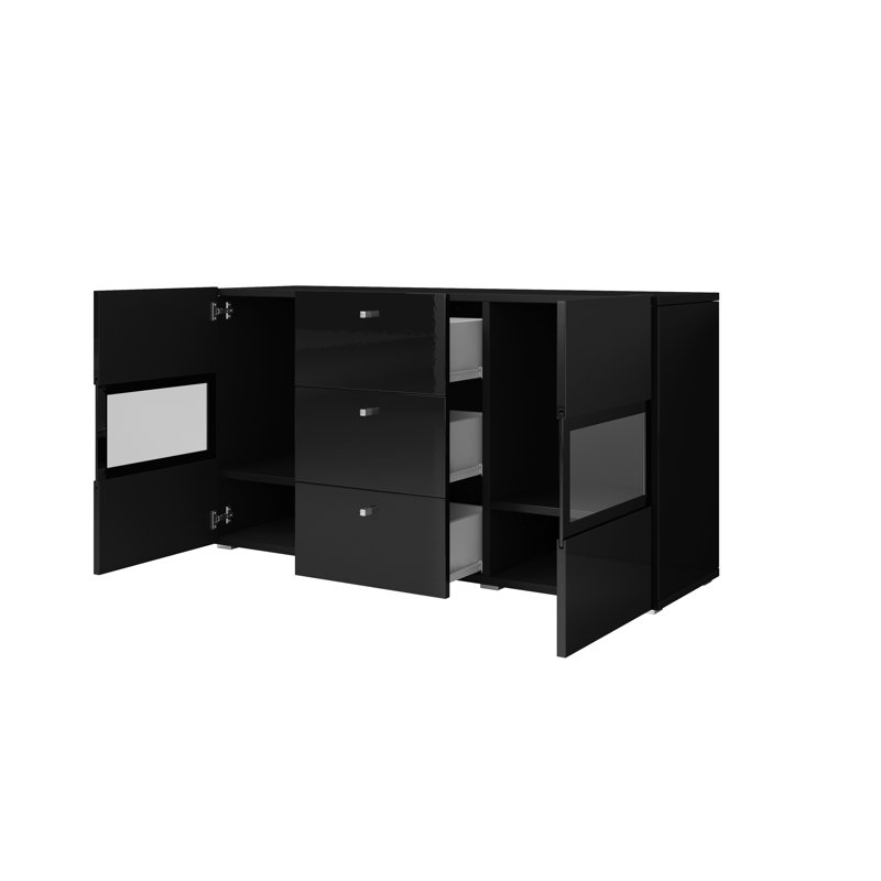 Lamotte 132 cm Wide Sideboard, Black
