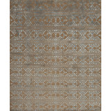 Modern Tibet Hand Knotted Area Rug in Brown