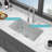 30"X18"X10" Undermount Single Bowl Fireclay Kitchen Sink - Dual Mount White Porcelain Fireclay Rectangular Deep Single Bowl Sink Basin