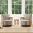 Boho Upholstered Swivel Armchair-120277494