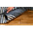 Exley Vintage Leather Hand Woven Leather Cotton/Jute Striped Rug in Dark Gray-1084513797