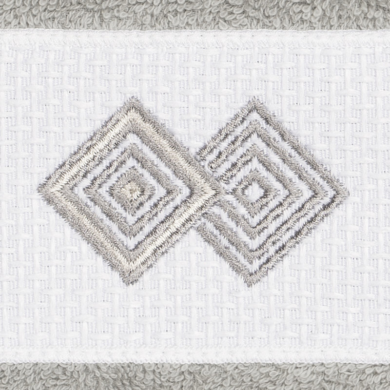 Noah Turkish Cotton Washcloth, Light Gray