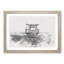 Lifeguard Station upon the Beach - Picture Frame Painting Print-56735906-56735907