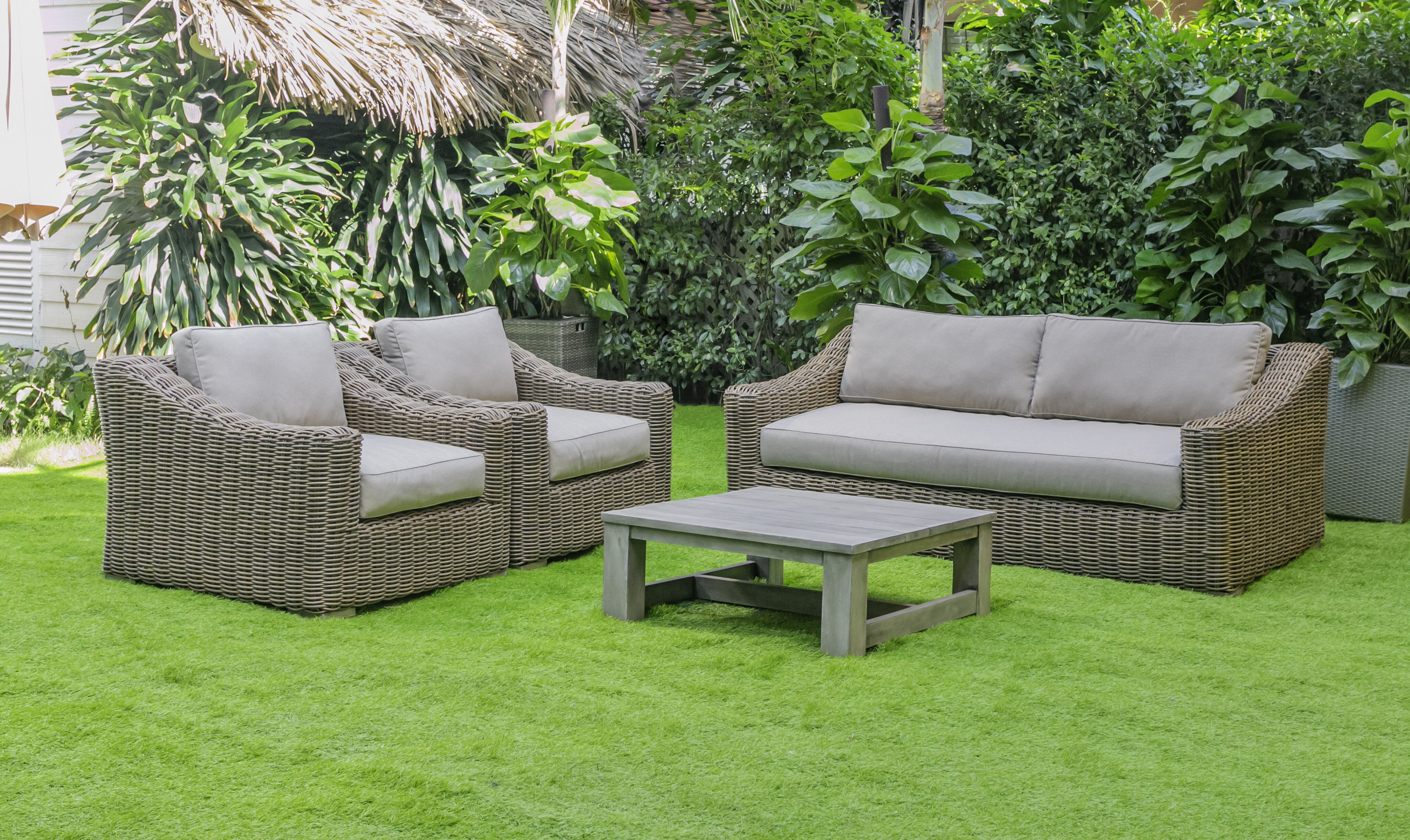 Fenna Indoor/Outdoor Seat/Back Cushion Sofa Set Birch Lane Size: 22.5 H x 67.5 W x 22.5 D