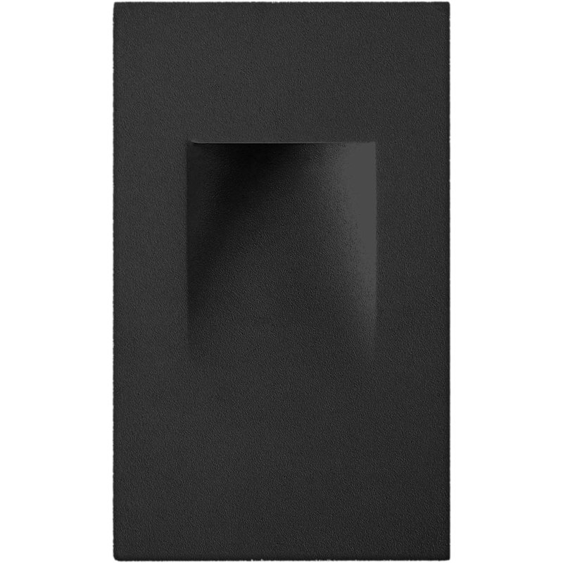 Integrated LED Metal Step Light, Black
