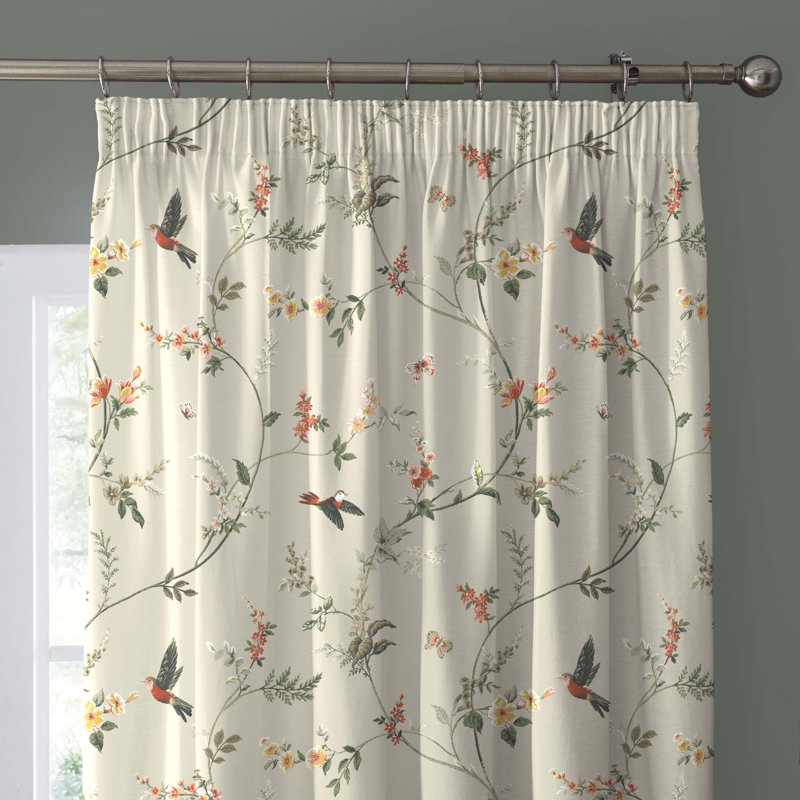 Cotton Semi Sheer Curtain Pair, 168 x 229 cm
