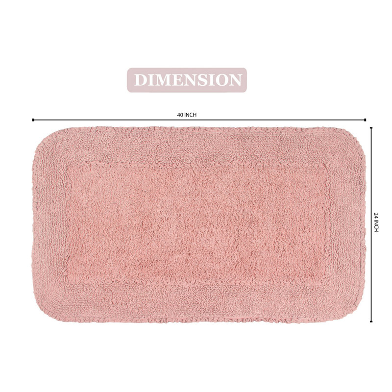 Maytham Bath Rug, Pink, Rectangle - 24" W x 40" L