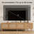 70Inch Modern TV Stand With Rattan Doors For Tvs Up To 80"
