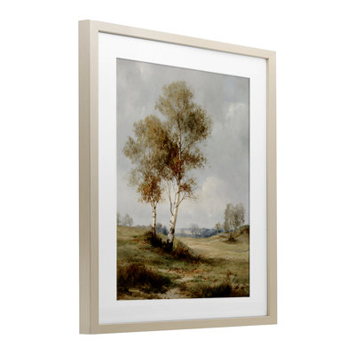 «Autumn Countryside Trees», reproduction sous verre encadrée, design par LSR Design Studio