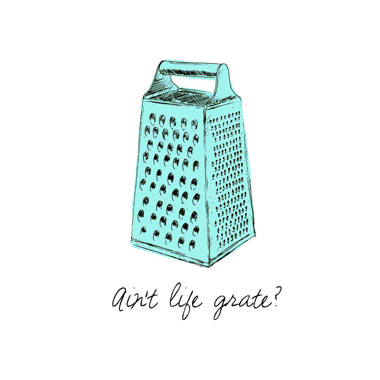 Be 'Grate'ful - Kitchen Wall Decor Cheese Grater