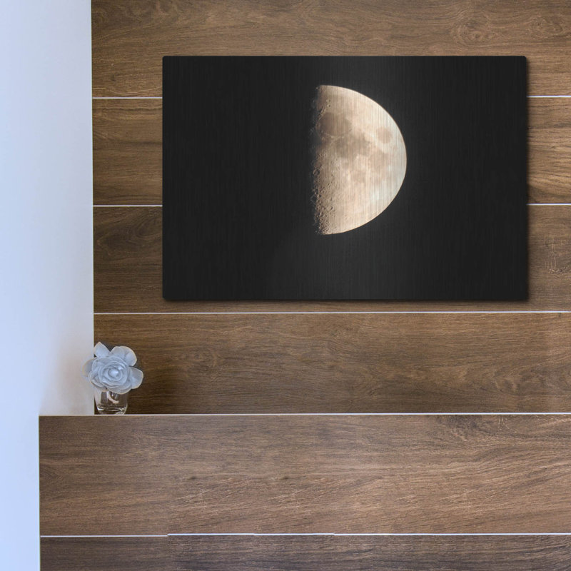  «Half Moon» par Dante Plata, art mural en métal, 16 po x 12 po, H 12 po x l 16 po