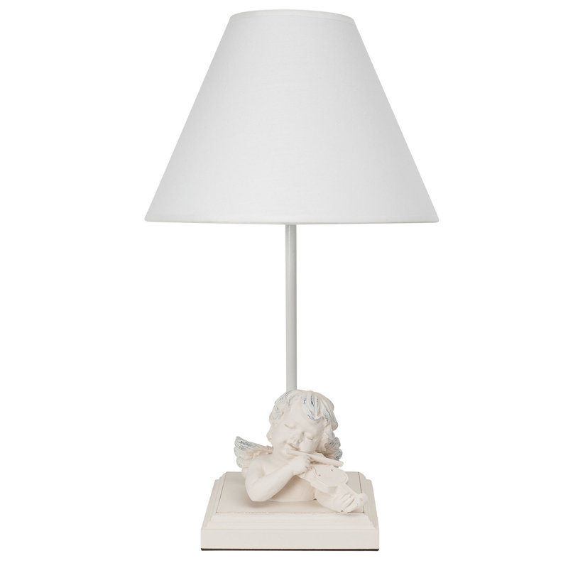 Lampe de table blanche 16,5 po