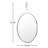 Stopwatch Oval Powder Room Wall Mirror - Polished Nickel-420534066-471552076-420534070