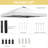 10X10 Pop Up Canopy  Tent With One Push Setup,  Instant Portable Shelter With Sandbags, White-123311105-123311103