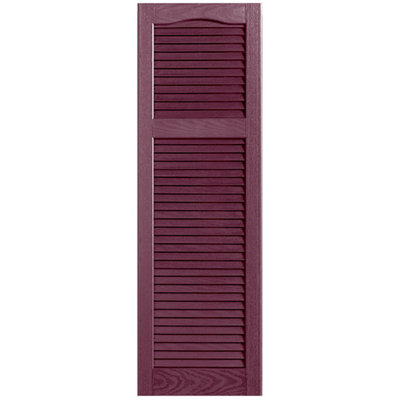 Cathedral Top Cottage-style Open Louvre Shutters Pair
