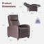 Fauteuil inclinable standard de 25,2 po Nailea-896682322