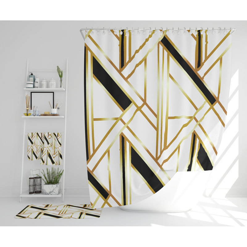 Nashell Polyester Shower Curtain Set