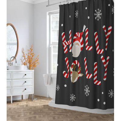 Rideau de douche Holly Jolly