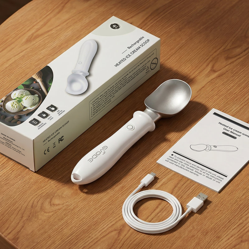 Cuillère à crème glacée électrique chauffée GVode