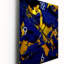 Après-midi soleil abstrait expression en bleu amiral - peinture abstraite horloge murale-99639257