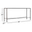 HomeAccent 65'' W Stone Console Table