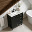 Meuble-lavabo 30 po avec lavabo - Portes et tiroirs à fermeture en douceur, bois massif-848639575-848639573