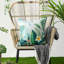 Indoor / Outdoor Floral Square Throw Pillow Cover