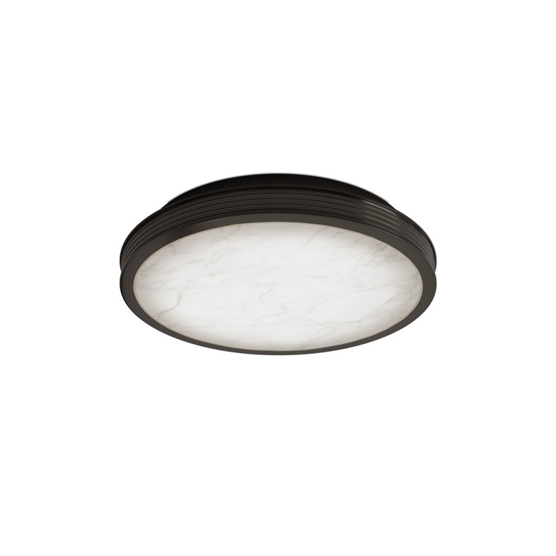 Aydan 1 - Light LED Flush Mount, 2.5" H x 15.75" W x 15.75" D, Antique Nickel, 21 W