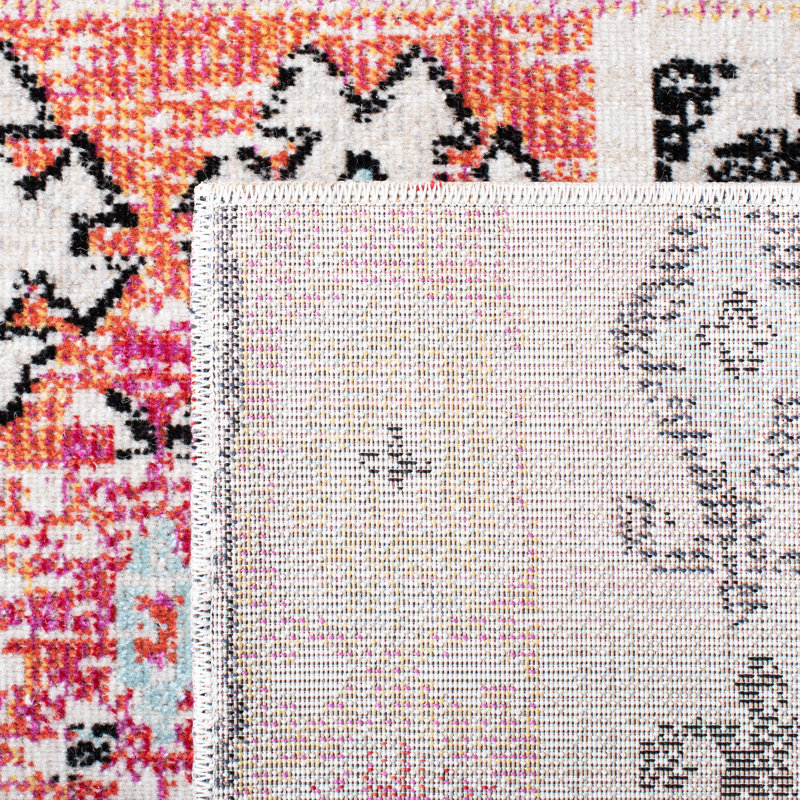 Tapis intérieur / extérieur Ozias 200 Performance Southwestern, Rond 6 pi 7 po