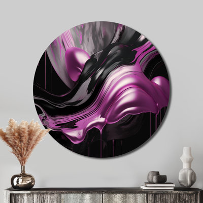 Captivating Marble Ii - Décoration murale abstraite sur métal