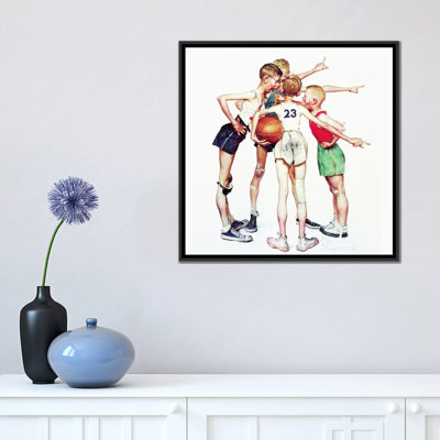 «Four Sporting Boy: Basketball», impression sur toile tendue