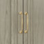 Armoire-penderie de grande taille (94,5 po) de largeur, avec 6 portes, 6 tiroirs et tringles à vêtements.-606238074