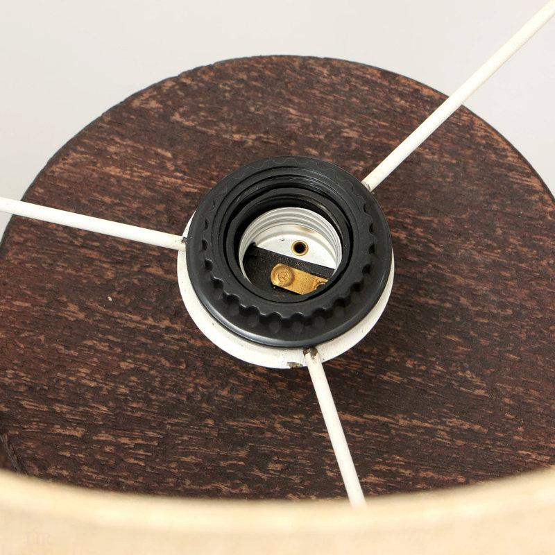 Lampe de table artisanale 13X13X26.5 fabriquée à la main avec base en boispour salon-chambre-maison-décoration-plateau de table, lampe de table