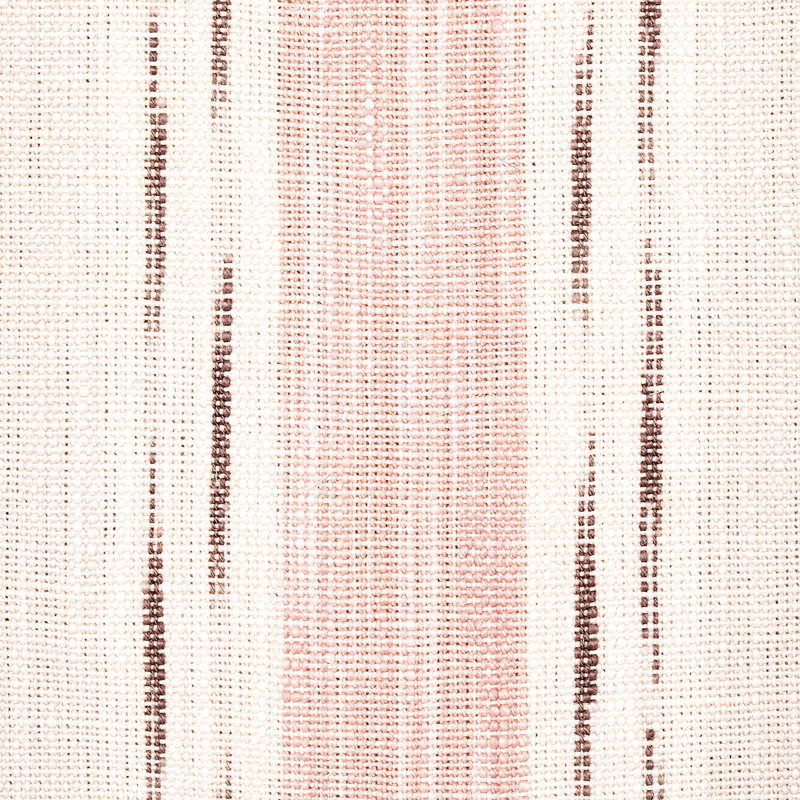 Mirza Ikat Stripe Fabric, Blush/Natural