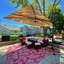 Parasol rectangulaire pivotant à 360 ° pivotant à gauche et à droite de 360 ° pivotant à 360 ° avec rotation à 360 degrés-568051466