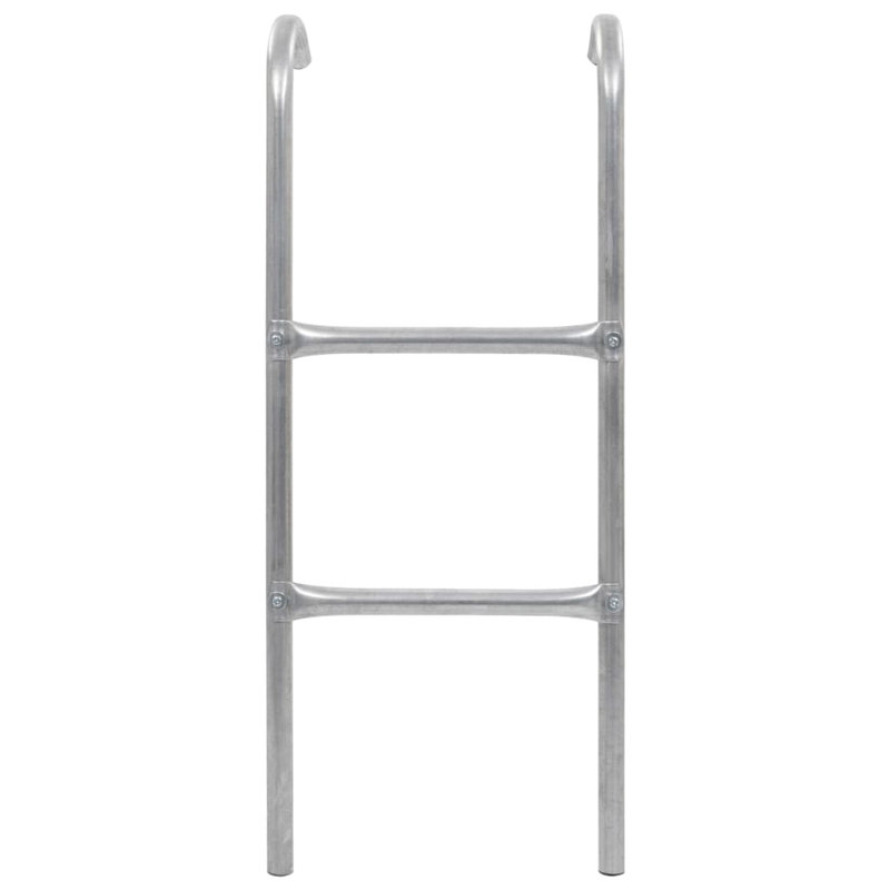 Penrith 2-step Trampoline Ladder Silver Steel 72cm (suitable for 65cm high)
