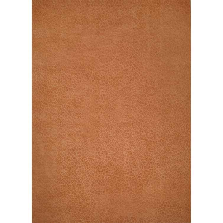 Leopardess Burnt Orange Hand-Tufted Responsible Wool Rug
