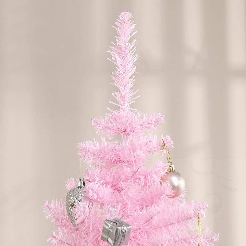 Arbre de Noël 6 pi avec crayon, Pink