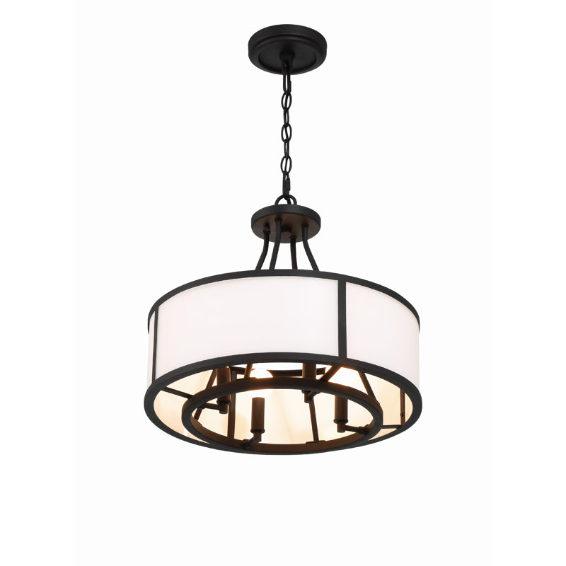 Maltez 4 Light Black Forged Chandelier