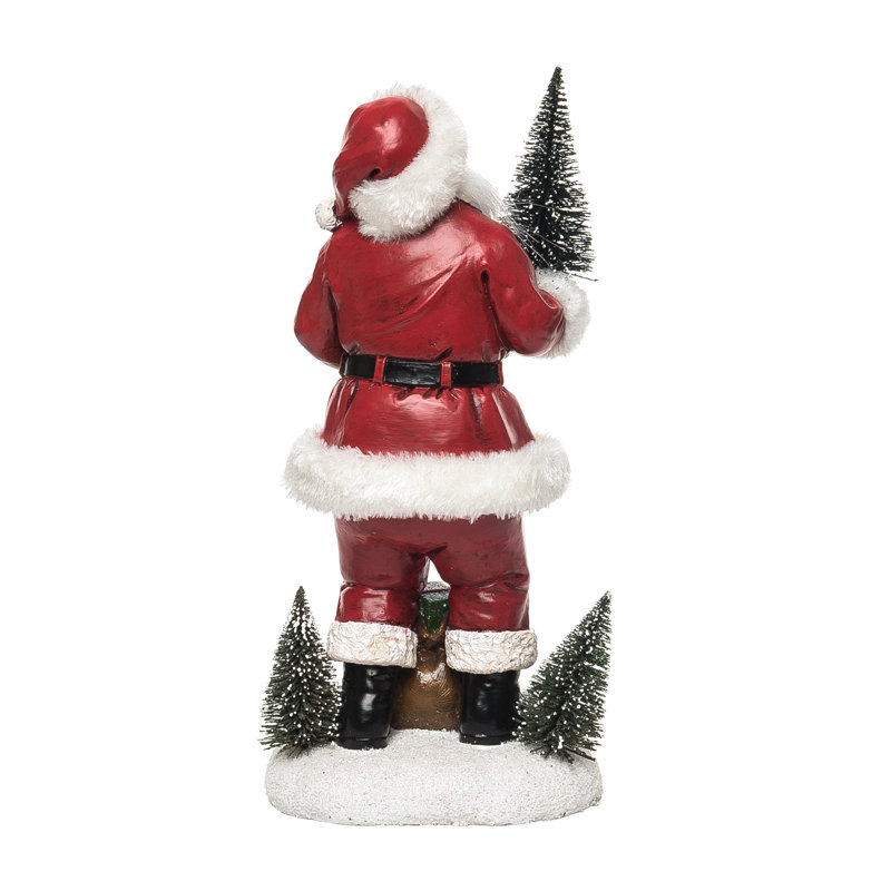 Figurine de père Noël en résine 12,75 po 