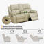 Canapé en cuir recyclé beige