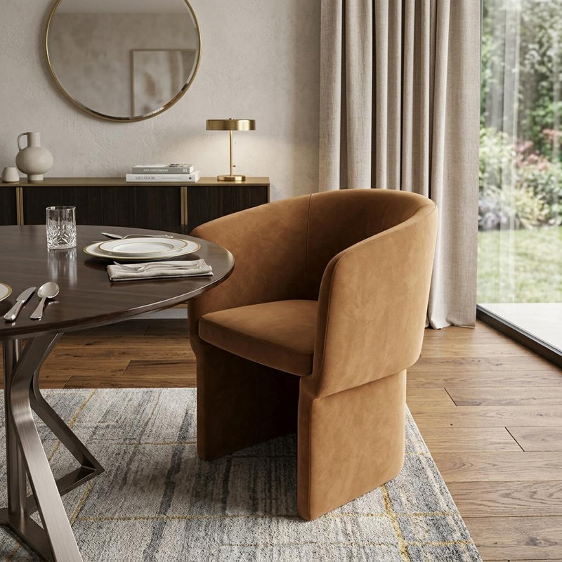 Chaise rembourrée Burnt Umber